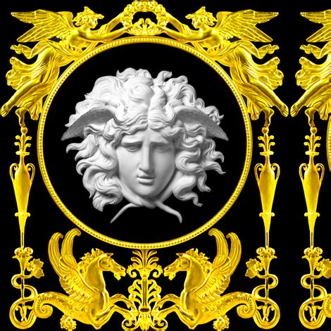 versace angel and medusa|versace greek mythology.